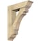 Ekena Millwork Merced Traditional Rough Sawn Bracket w/ Offset Brace, Douglas Fir, 8"W x 30"D x 38"H BKT0806X30X38MRC01RDF - alternate 1
